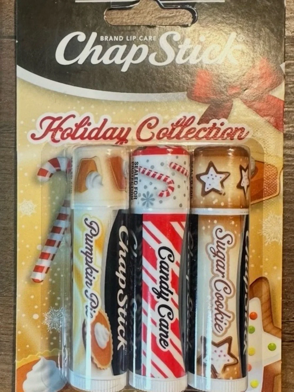 ChapStick Limited Edition Holiday Collection Trio~Candy Cane Sugar Cookie SEALED
